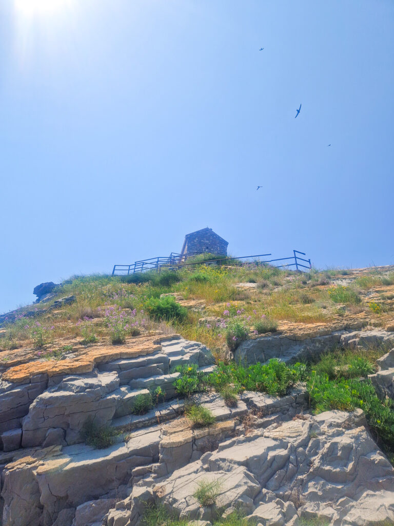 Small church on a big hill