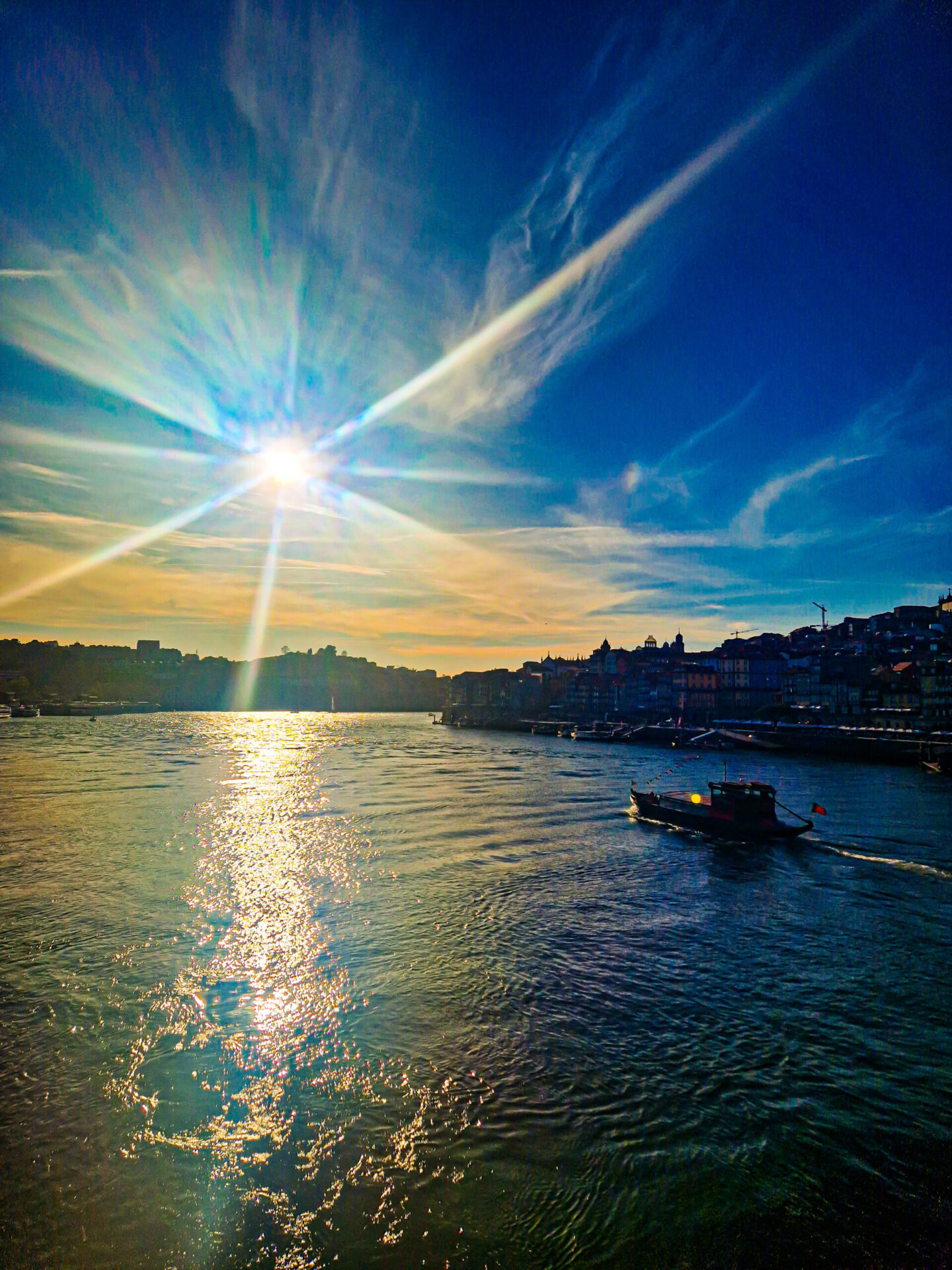 Sunset from Dom Luis I bridge, Porto