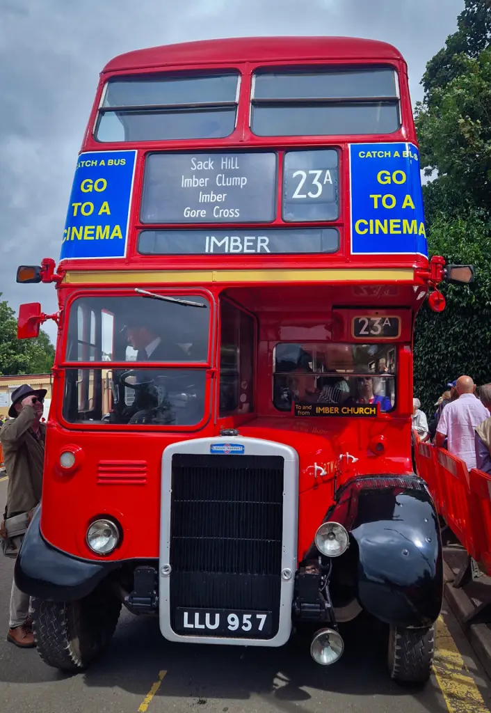 Vintage London bus at Imberbus