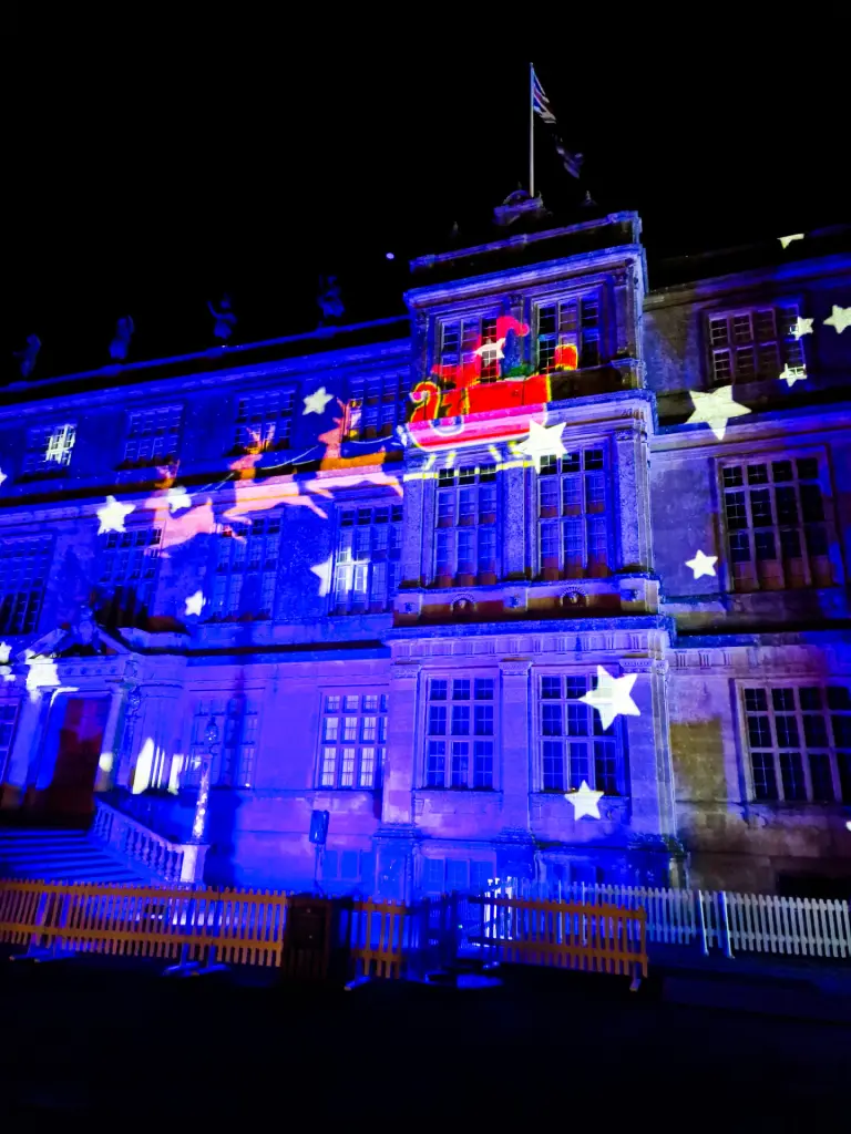 Christmas lights at Longleat House