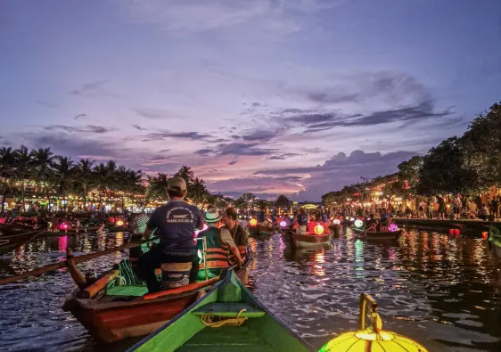 Latern boat in Hoi An at night