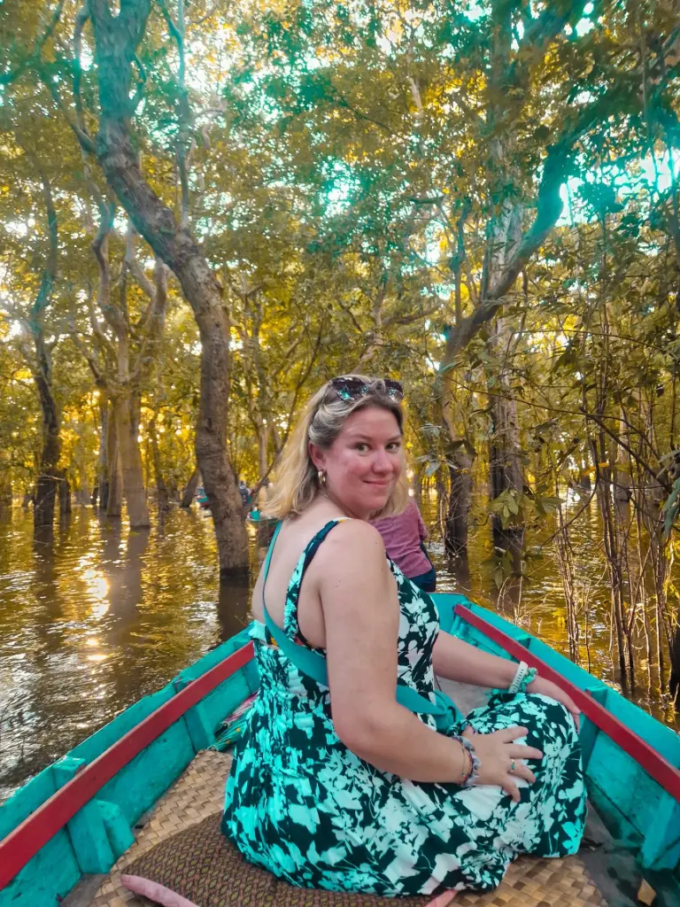 Em in the mangrove forest at Tonle Sap lake