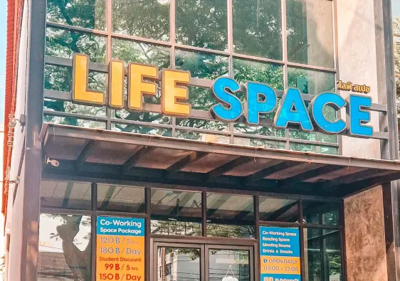 Life space co working space Chiang Mai for digital nomads