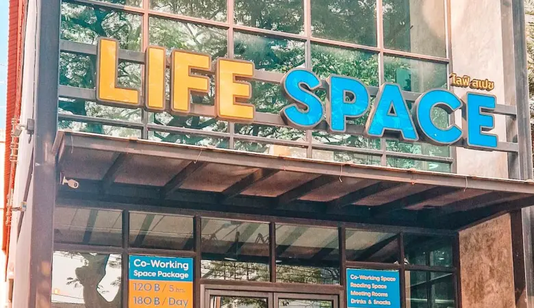 Life space co working space Chiang Mai for digital nomads