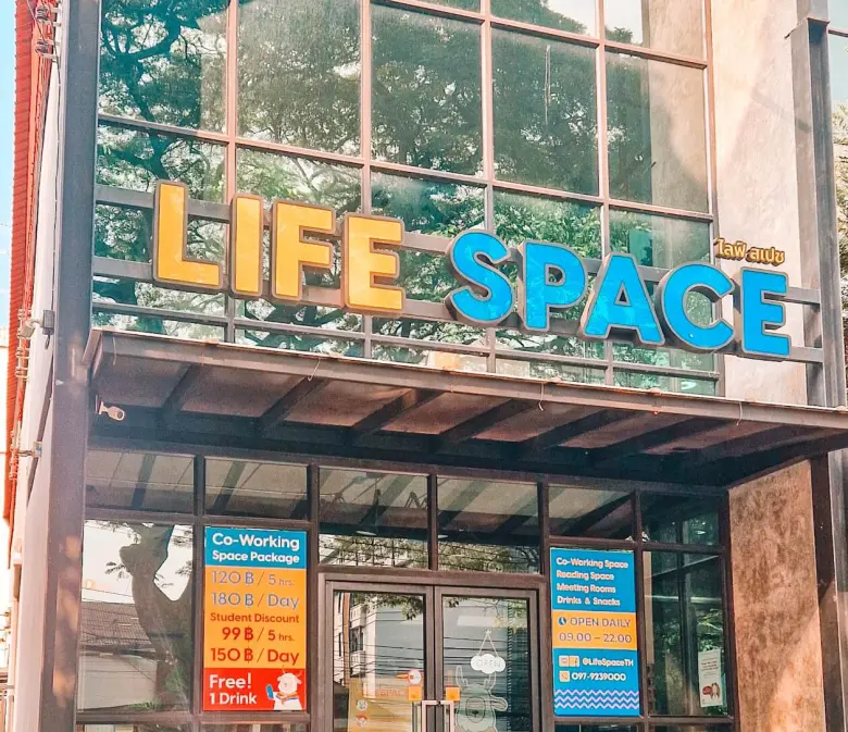 Life space co working space Chiang Mai for digital nomads