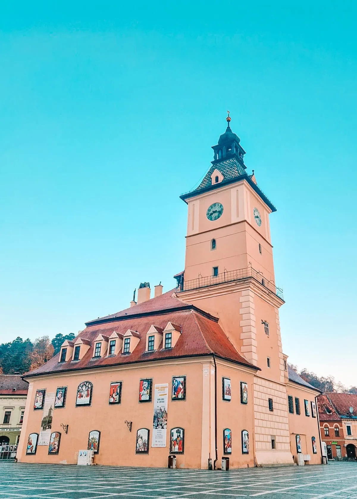 Medieval building in main square, Brasov