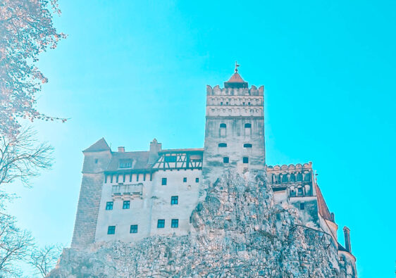 Medieval castle on a cliff