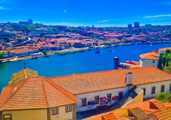 view of porto skyline