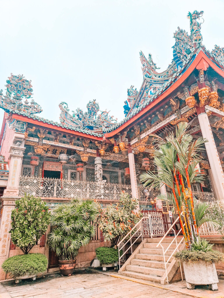 Ornate Chinese style building with lanterns