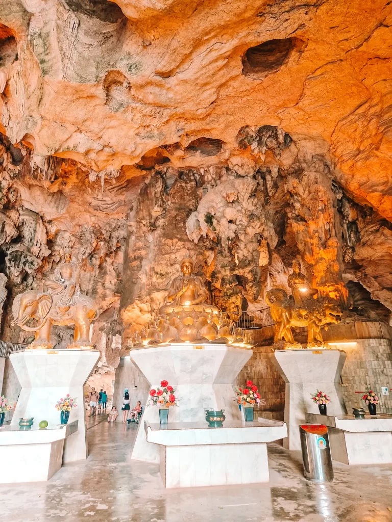 Altars in a cave temple